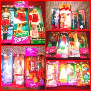20 Holiday Playline Barbies